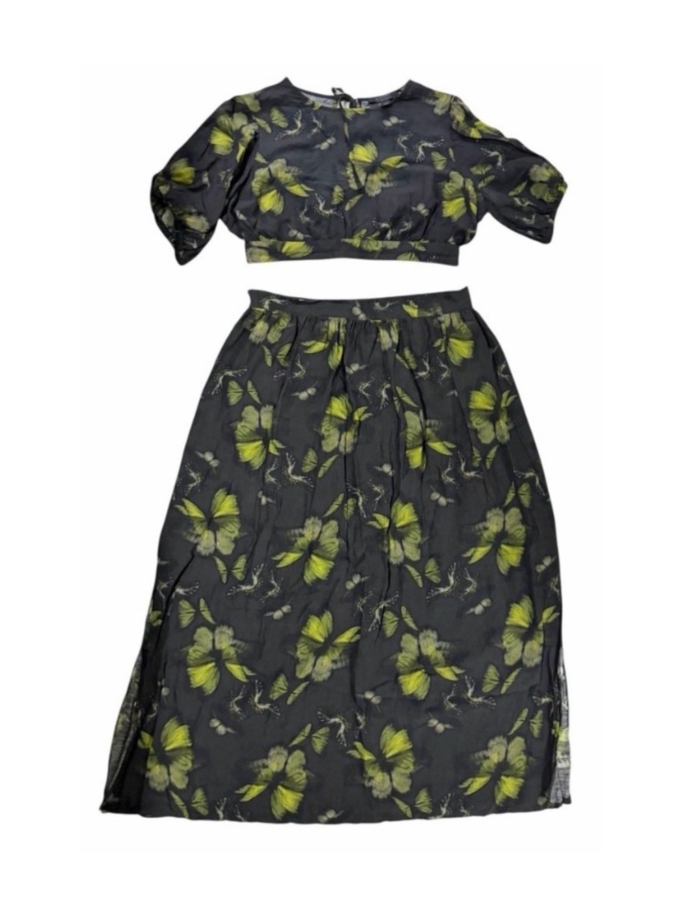 All Saints Set - New w/ tags! Two-Piece Floral Crop Top & Skirt